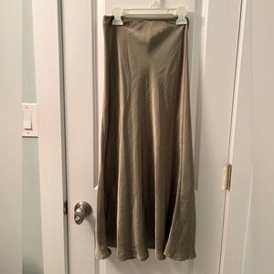 New Olive A-Line Skirt
